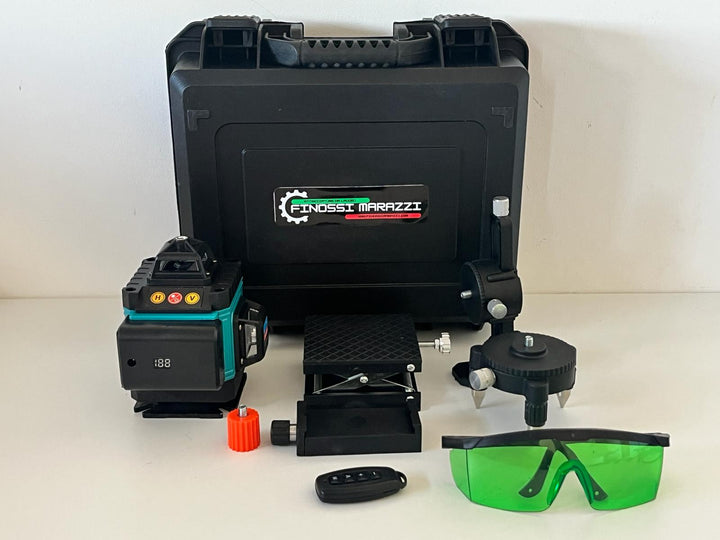 Livella Laser Multilinee Professionale F.M. 16 Con Trapano Avvitatore In Omaggio