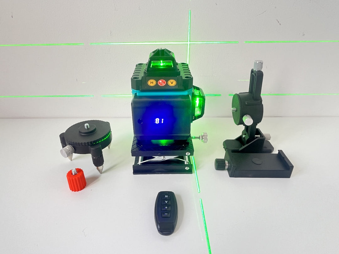 Livella Laser Multilinee Professionale F.M. 16 Con Trapano Avvitatore In Omaggio